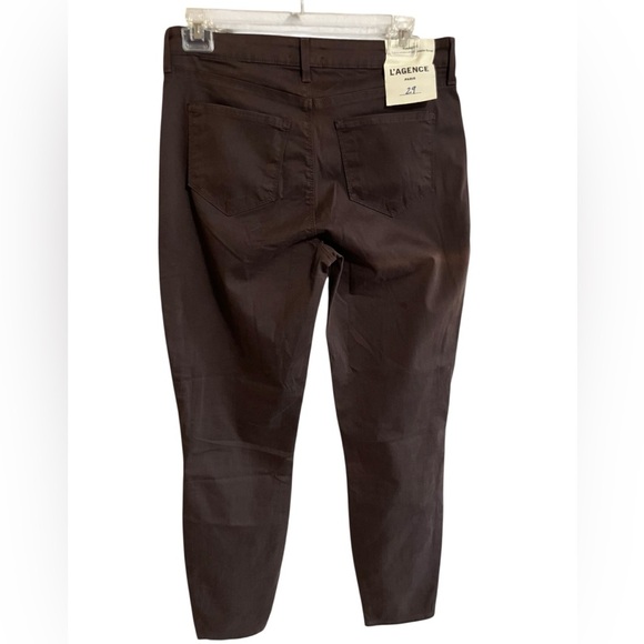 New L'AGENCE Margot High Rise Jeans Pants Skinny Brown Western Rodeo Womens‎ 31 - Picture 2 of 7